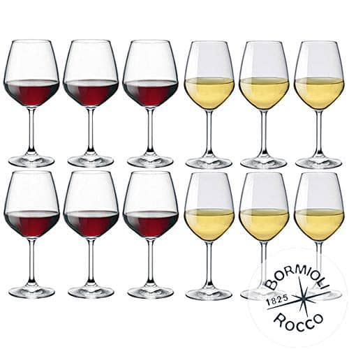 Bicchiere vetro per vino bianco o rosso personalizzato con incisione elegante facile pulizia grande Calice 