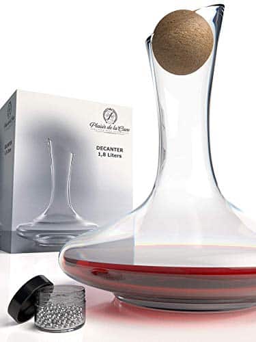 Contenitore per versatore di vino rosso in vetro trasparente a forma di U in corno trasparente 